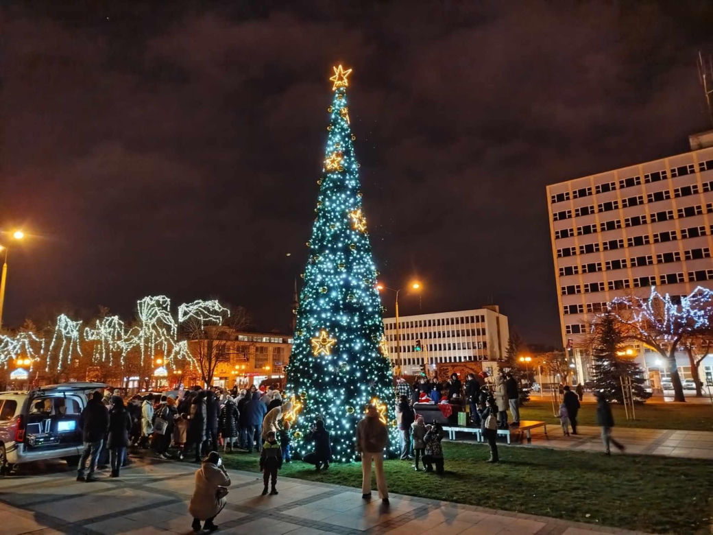 Iluminacje świąteczne w Siedlcach będzie można podziwiać co najmniej do 6 stycznia