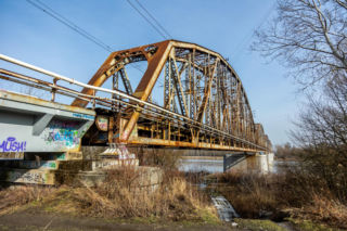 Stary most nad Wisłą w Górze Kalwarii