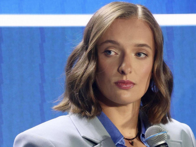 Iga Świątek na konferencji