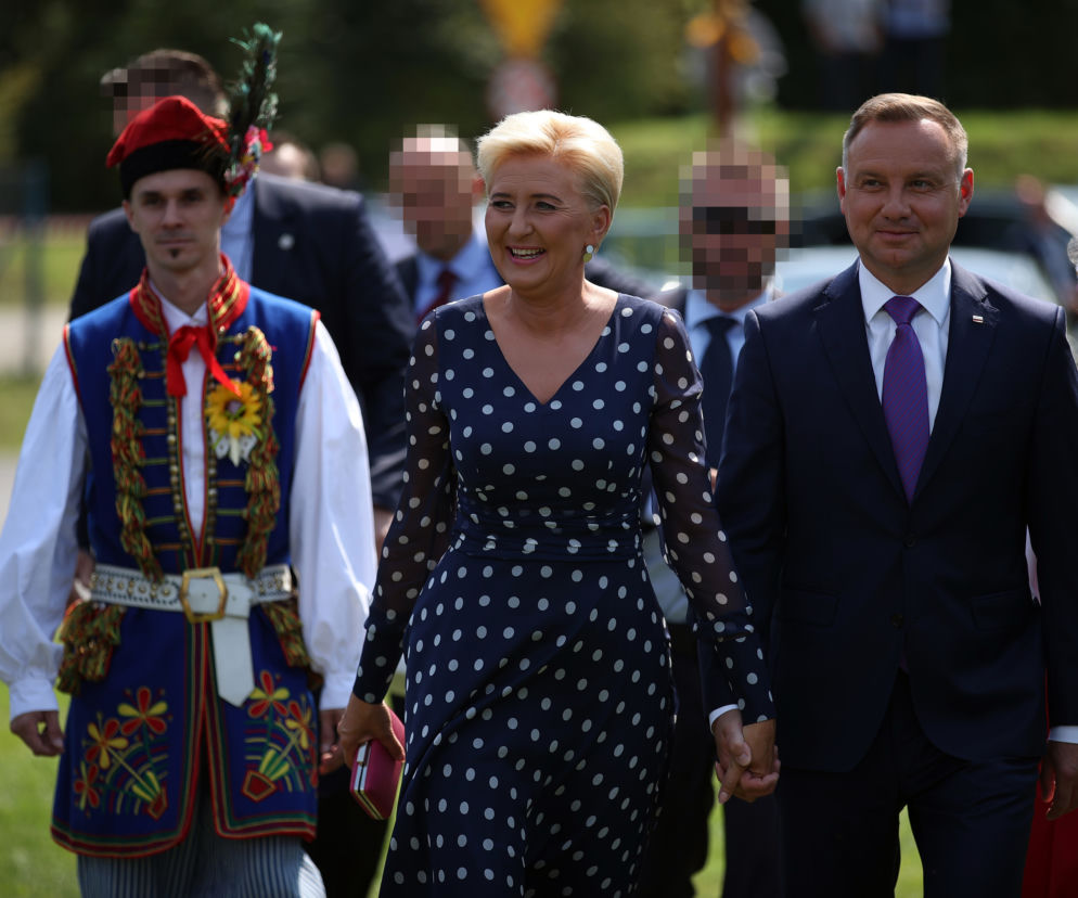 Uśmiechnięta Agata Duda
