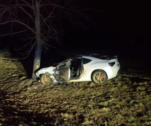 Dramatyczny wypadek pod Poznaniem! Auto stanęło w płomieniach 