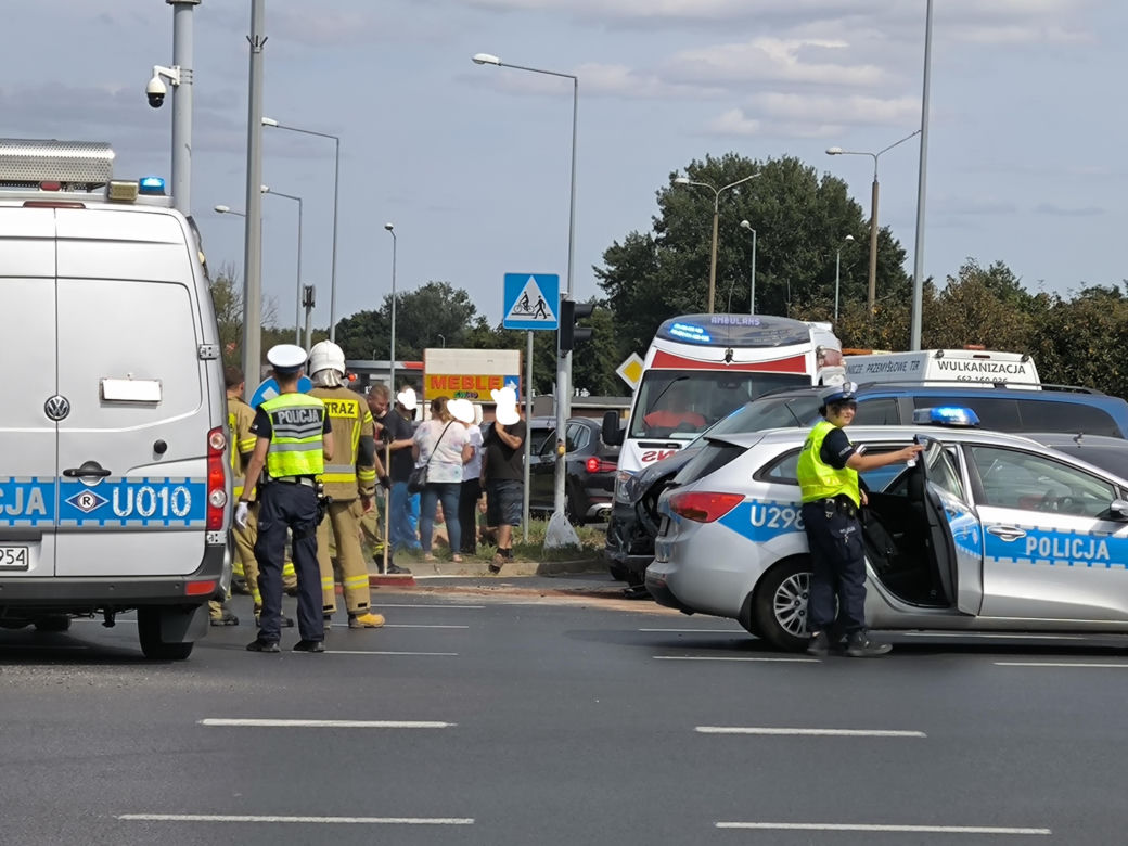 Wypadek pod Trapezem w Lesznie