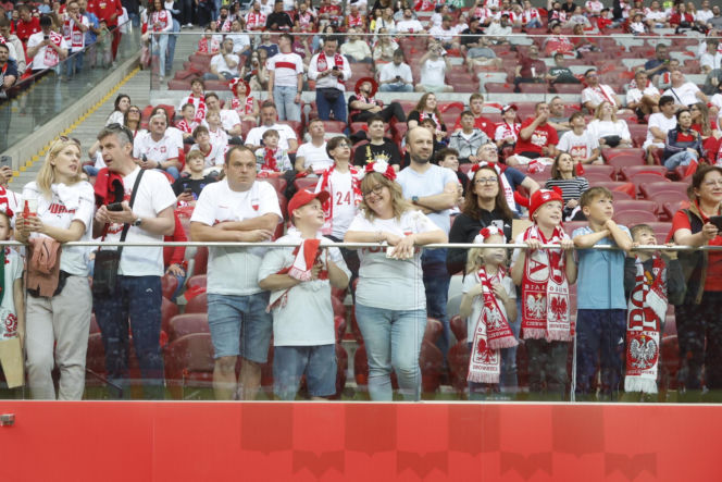 Kibice na meczu Polska-Nigeria
