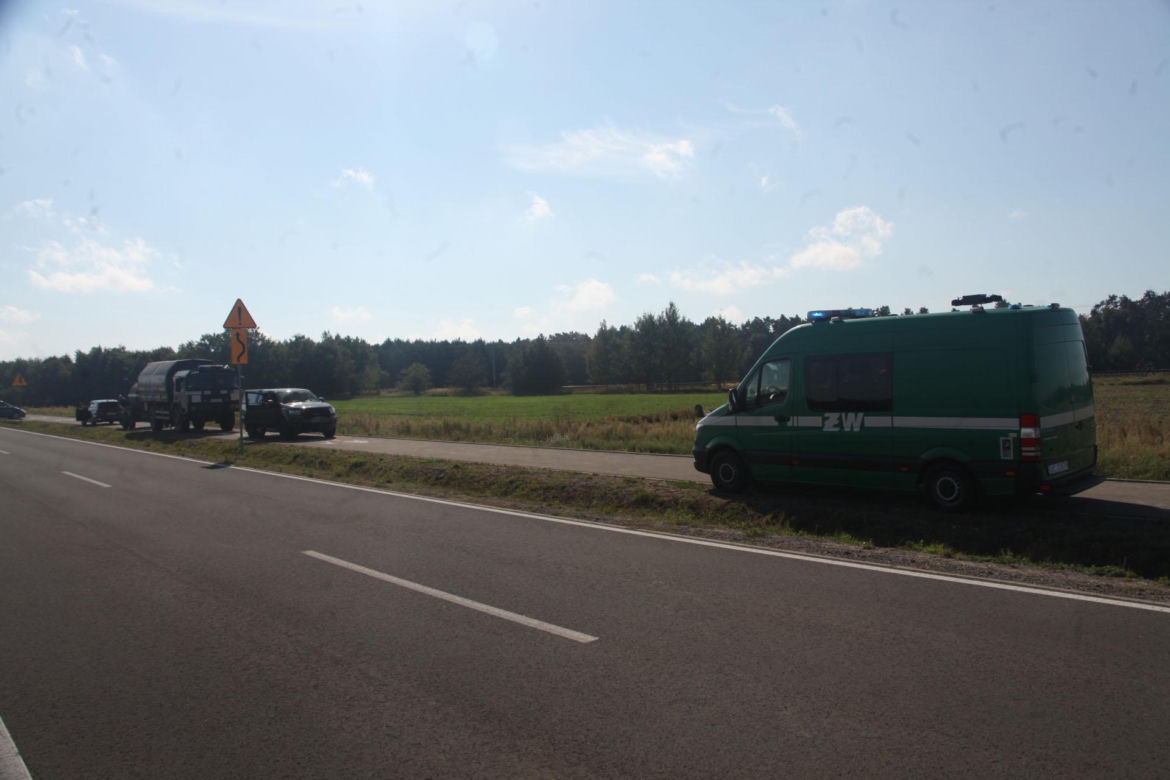 Panika w Czosnówce po upadku drona.