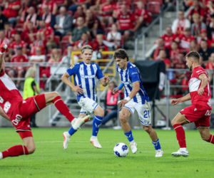 Widzew Łódź - Lech Poznań: Zdjęcia kibiców z meczu 6. kolejki PKO BP Ekstraklasy