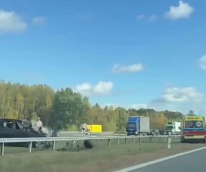 Tragedia na A2 w powiecie mińskim