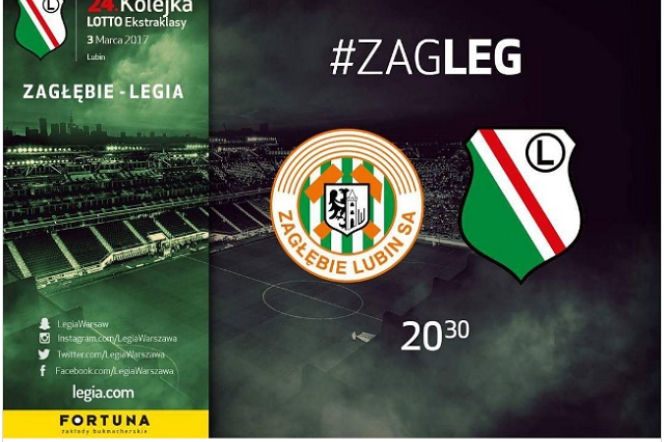 Zagłębie - Legia: mecz na żywo ONLINE i w TV 3.03.17