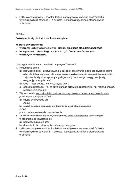 Matura próbna: polski. Klucz odpowiedzi. Jak należało napisać wypracowanie?