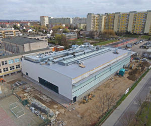 Budowa pływalni przy SP51 - kwiecień 2021
