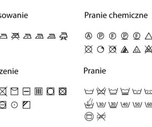 Symbole oznaczające jak prać tkaniny