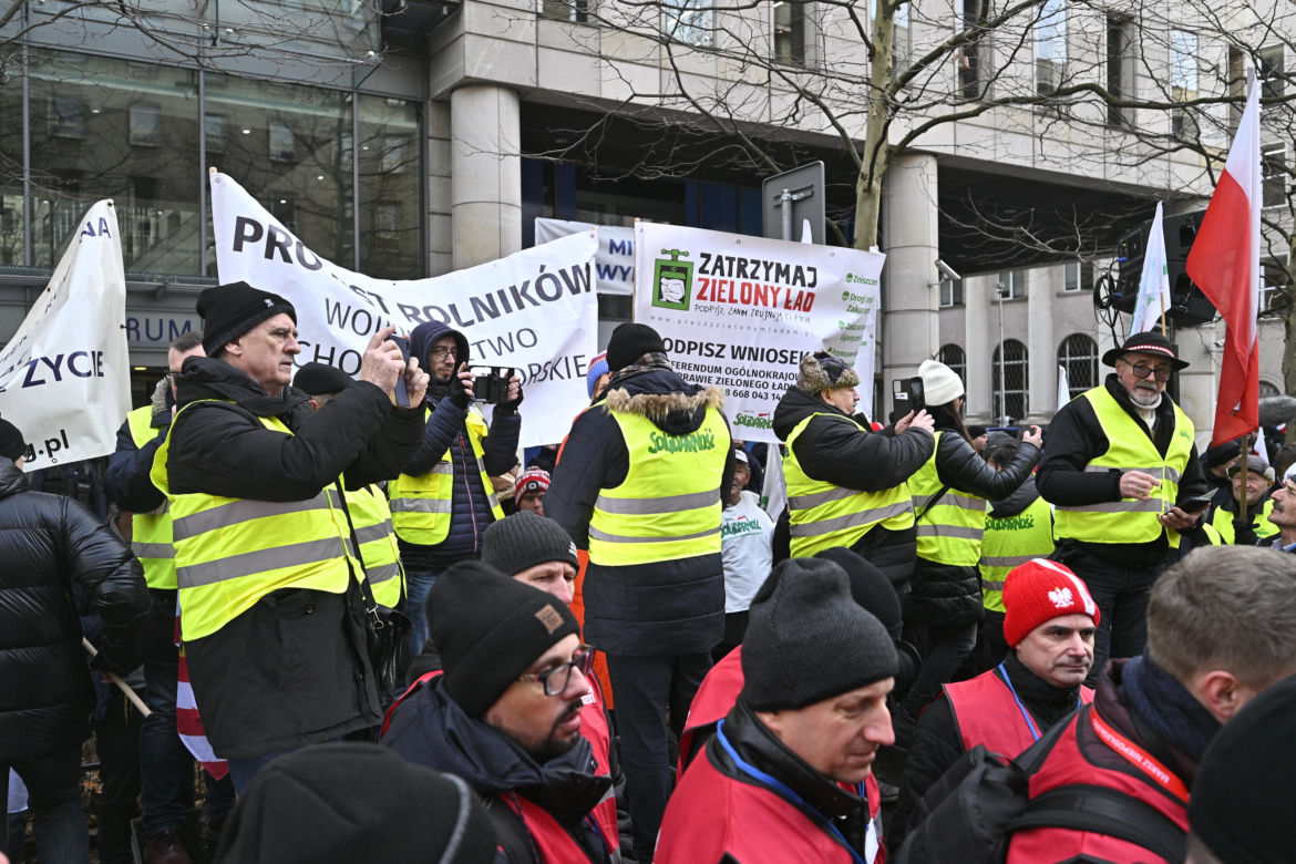 Protest rolników w Warszawie (3.01.2025)