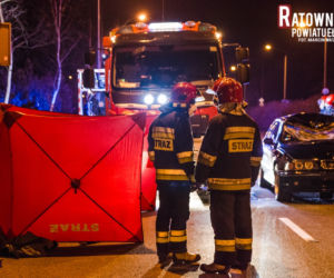Ełk: Śmiertelny wypadek na ulicy Grajewskiej. Potrącony mężczyzna zginął na miejscu