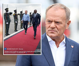 Donald Tusk ośmieszył się w Afryce?! Jego strój oburzył internautów
