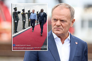 Donald Tusk ośmieszył się w Afryce?! Jego strój oburzył internautów
