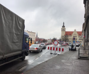 Uwaga, kierowcy! Ogromne korki na Wałach Jagiellońskich w Bydgoszczy [ZDJĘCIA]
