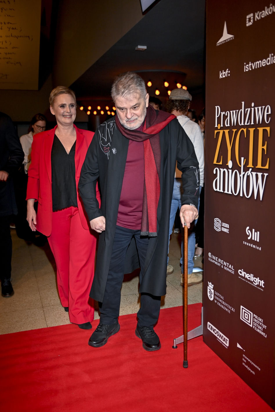 Krzysztof Globisz na premierze filmu "Prawdziwe życie aniołów"