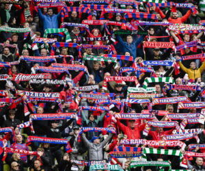 Lechia Gdańsk - Raków Częstochowa; Zdjęcia kibiców z meczu 30. kolejki PKO BP Ekstraklasy