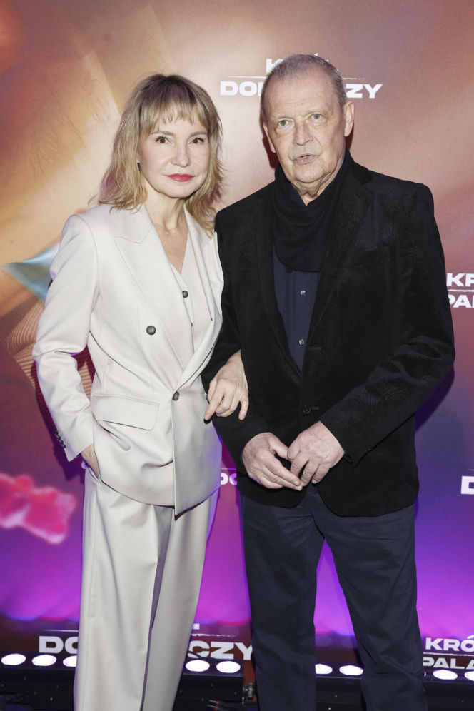 dawno nie widzieliśmy Anny Komorowskiej. Teraz wraz z mężem była na premierze