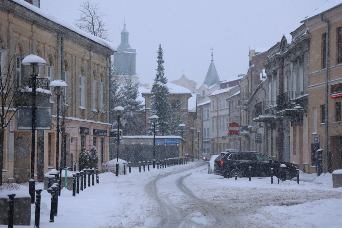 Śnieżyca w Lublinie