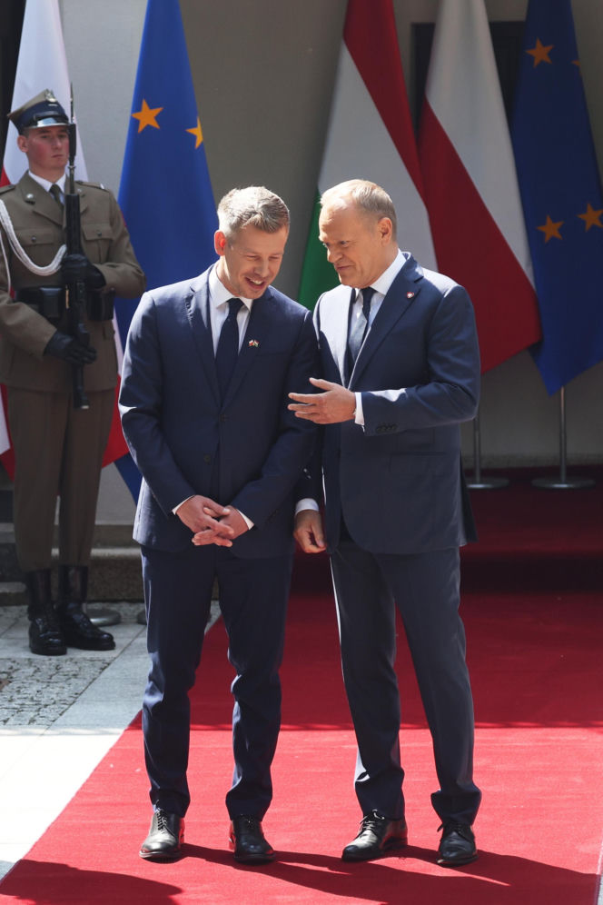 Spotkanie Donalda Tuska i Petera Magyara