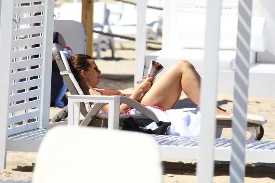 Katarzyna Herman na plaży