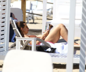 Katarzyna Herman na plaży