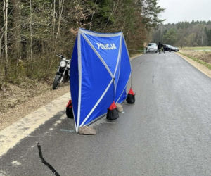 Pijany wpadł motorowerem do rowu. Zginęła 50-letnia pasażerka