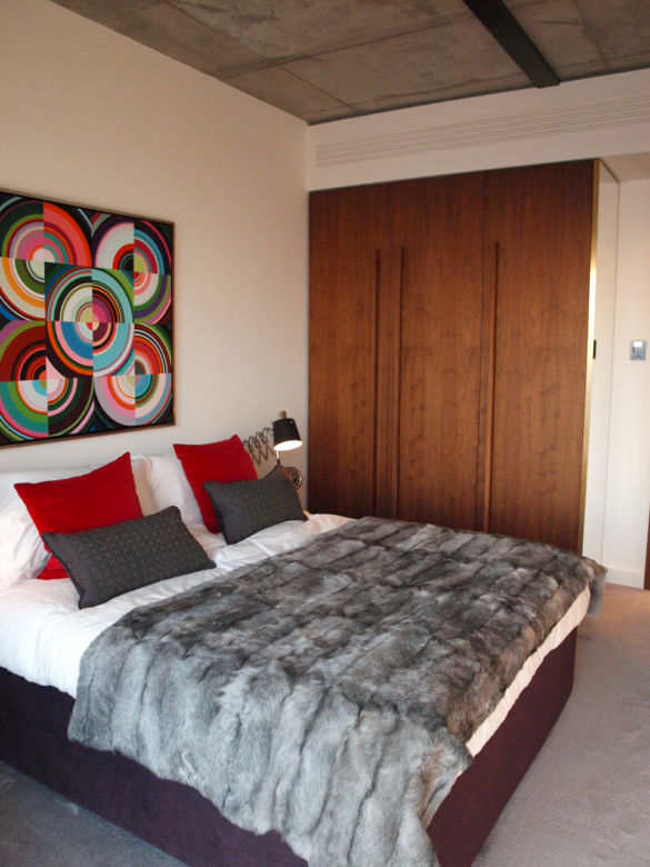 Sypialnia w nowoczesnym apartamencie