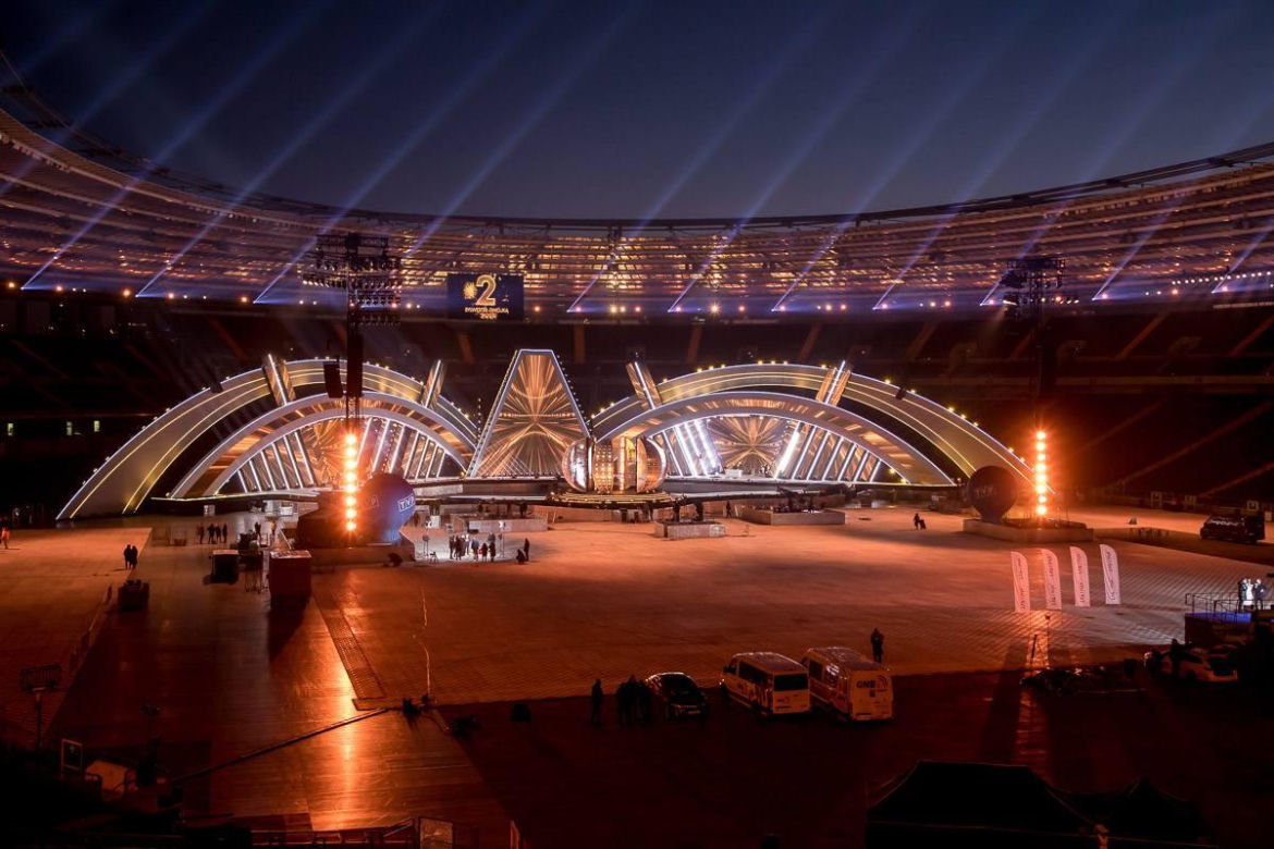 Ostatnie przygotowania na Sylwester z Dwójką na Stadionie Śląskim. Zobacz najnowsze zdjęcia z prób artystów