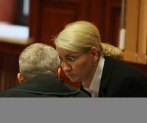 Beata Sawicka w sądzie