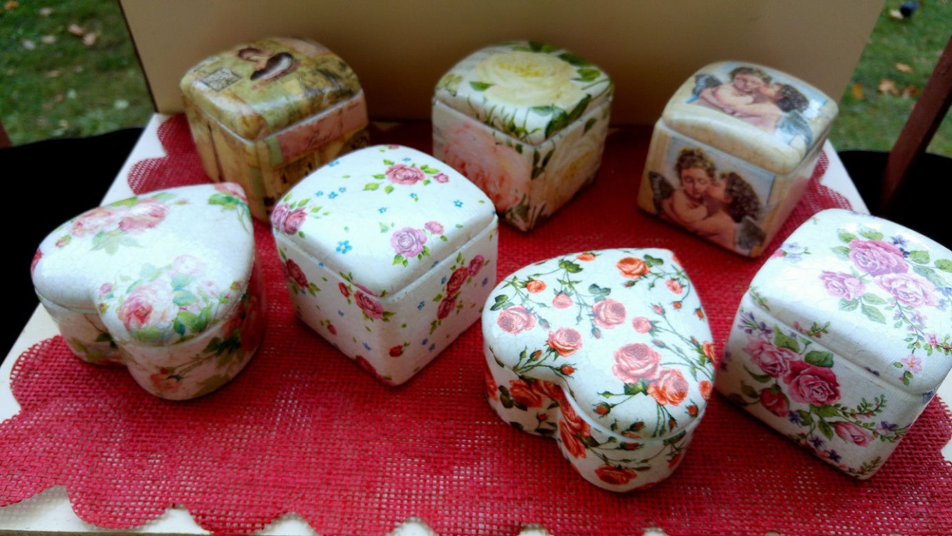 Szkatułki Decoupage