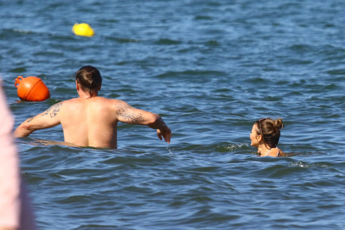 Edyta Herbuś na plaży