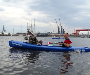 Kajakowy Eko Patrol sprzątał okolice Wyspy Grodzkiej i Kanału Zielonego