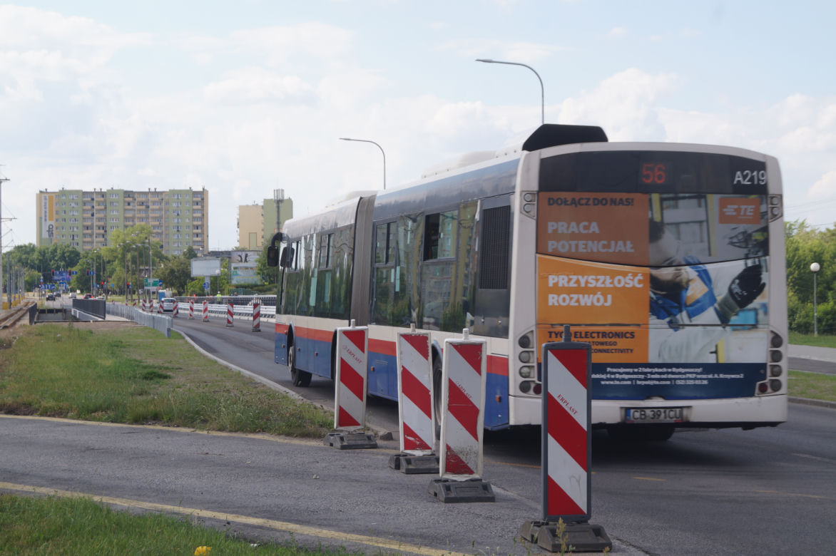 Wiadukt WOŚP w Bydgoszczy w pełni przejezdny dla aut! Rowerzyści muszą jeszcze poczekać [ZDJĘCIA] 