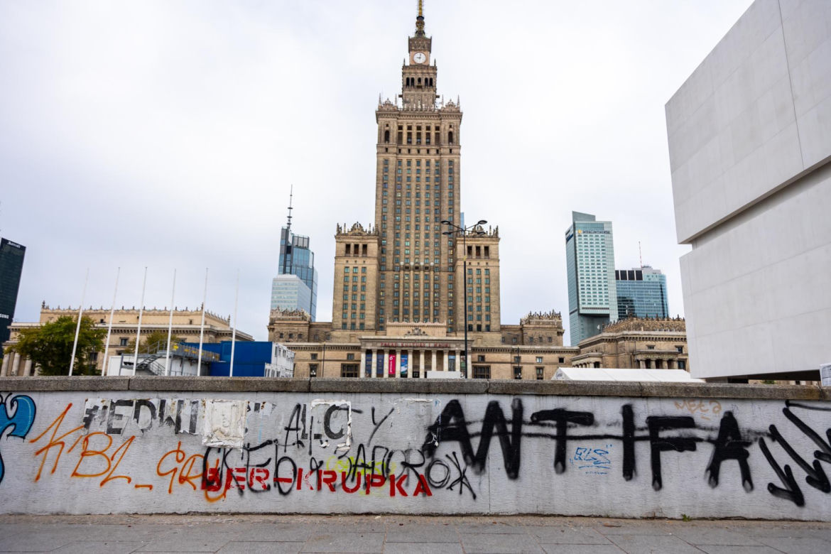 Graffiti w Warszawie – Pałac Kultury