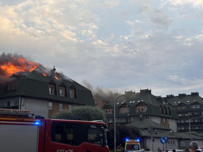 Pożar w Ząbkach (3.07.2025)