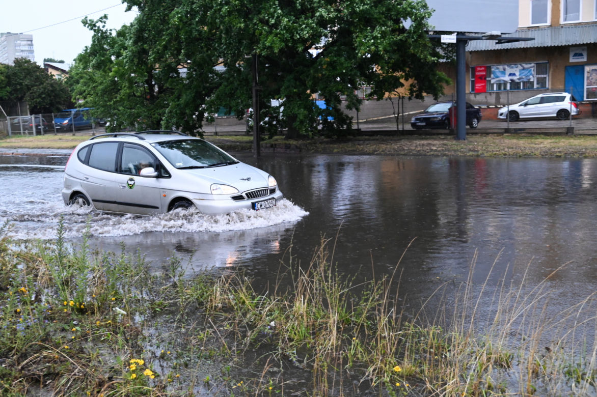 Szczecin zalany po nawałnicy 1.07.2022