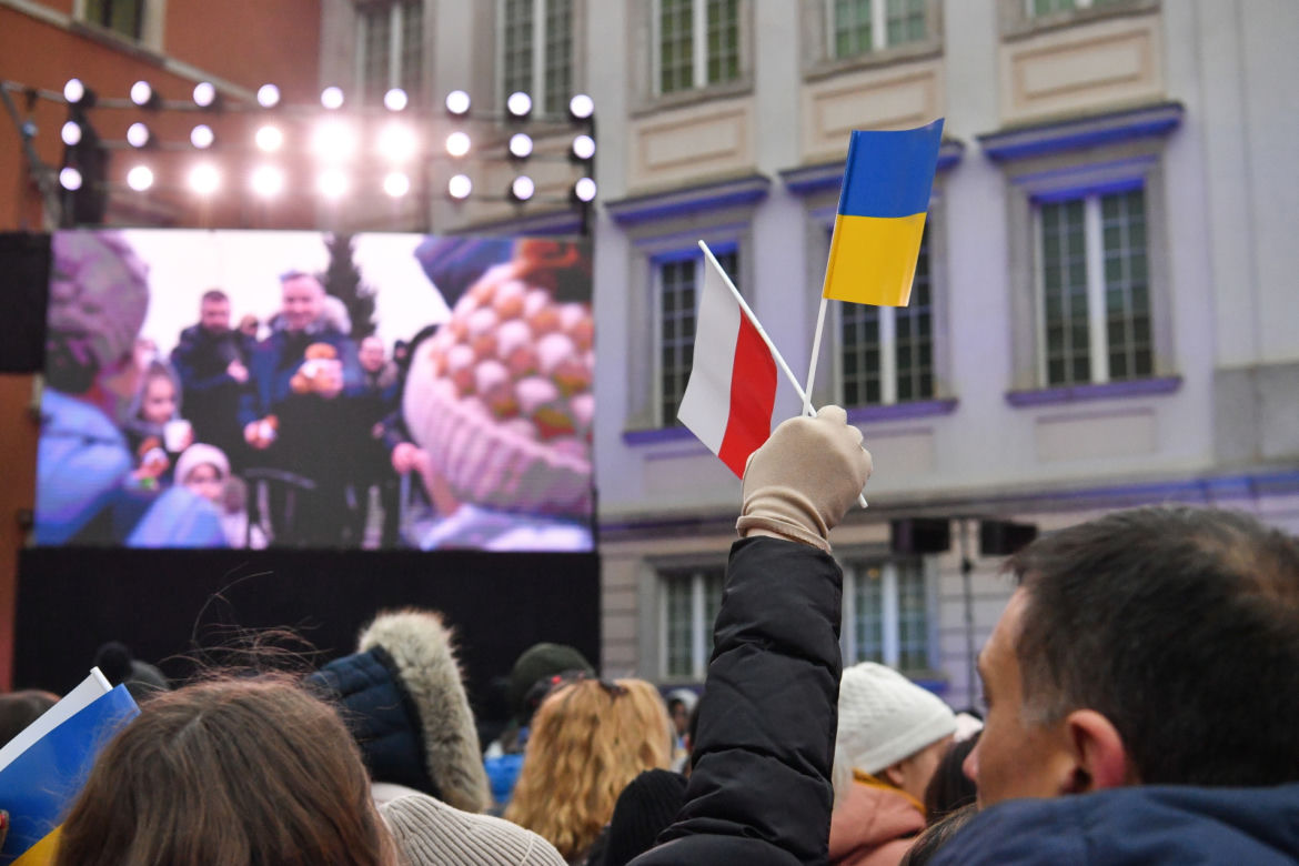 Wystąpienie Wołodymyra Zełenskiego na Zamku Królewskim w Warszawie