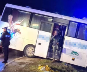 Autokar z dziećmi rozbił się pod Łukowem!