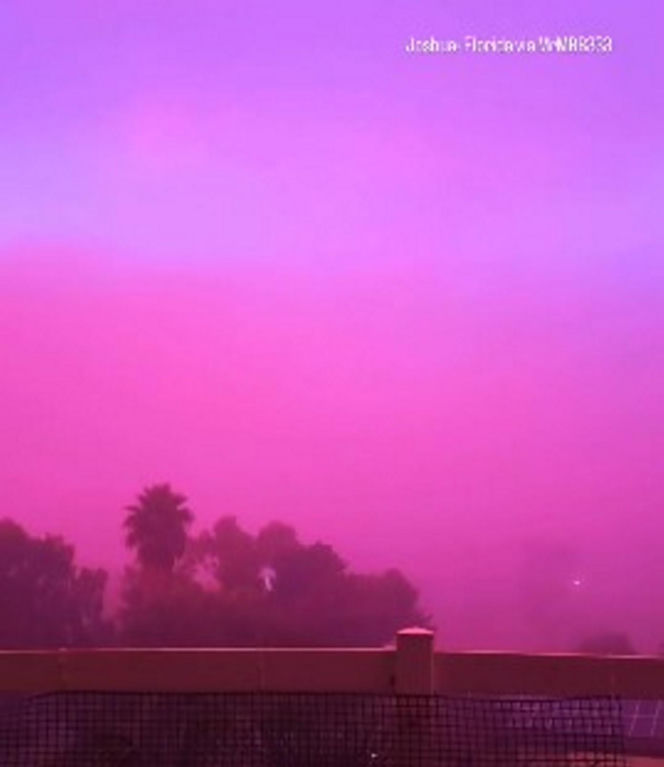 Różowa mgła nad Europą! Meteorolodzy mają wyjaśnienie