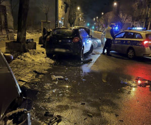 Staranował zaparkowane auta na ul.Stalowej