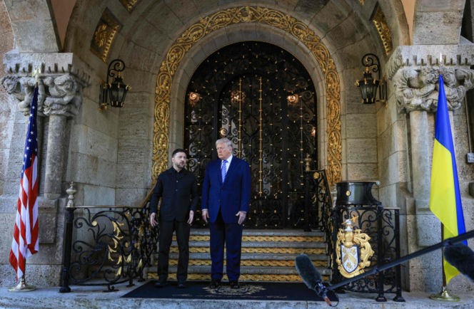 Wołodymyr Zełenski i Donald Trump