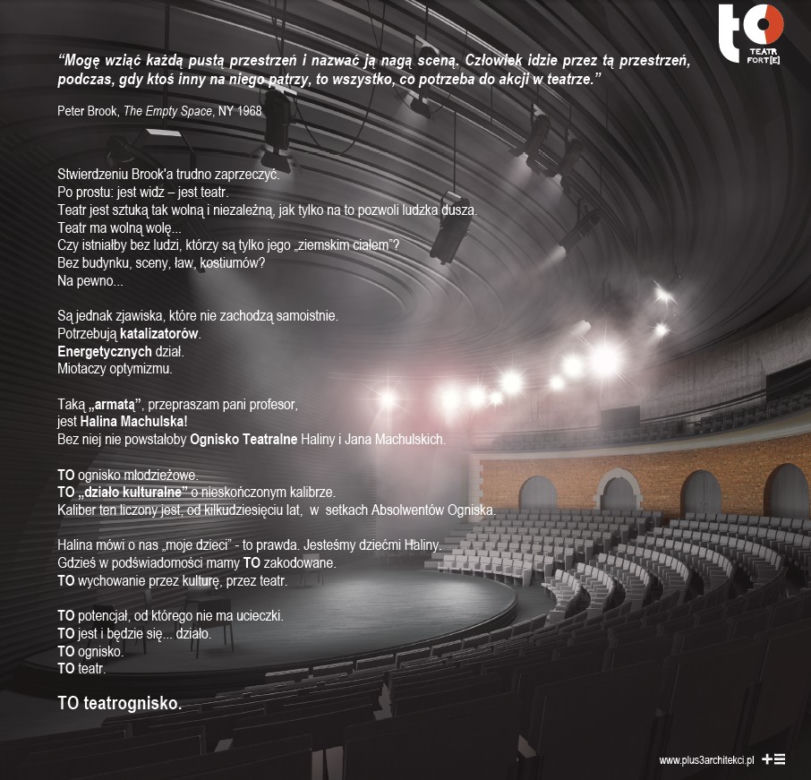 Teatr Ognisko w rewitalizowanym forcie