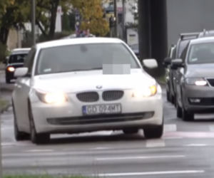 Nieoznakowany radiowóz w Gdyni
