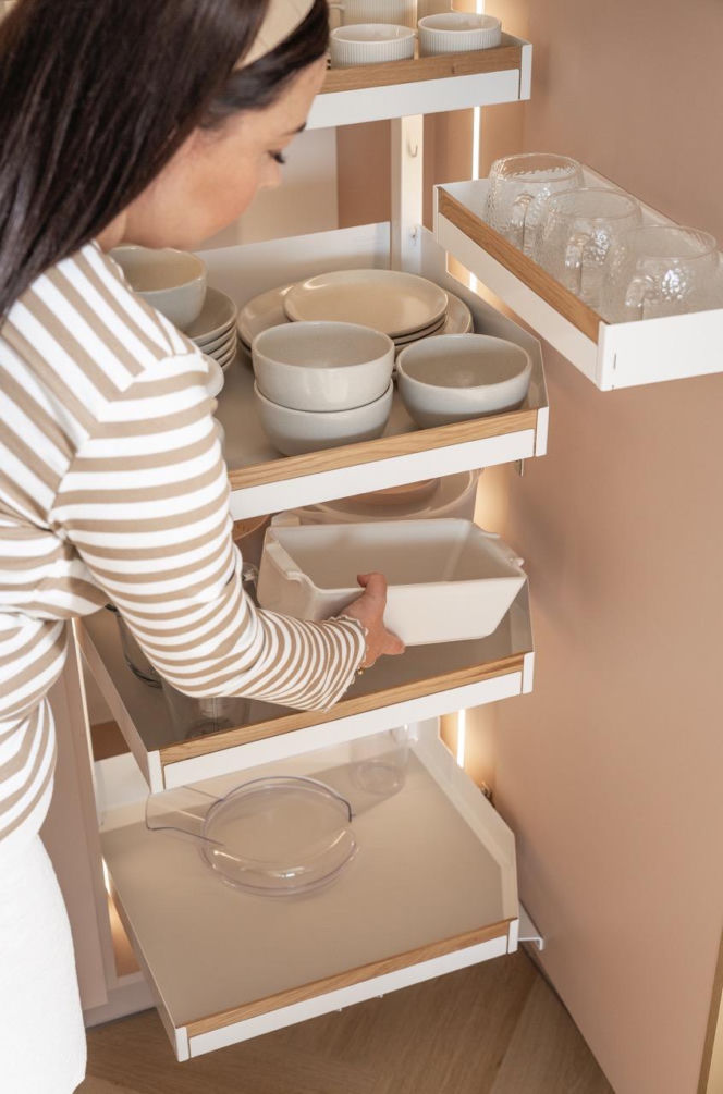 Kaszmirowa kuchnia z drewnem