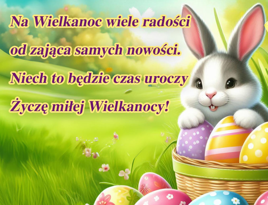 Kartka wielkanocna z życzeniami - do pobrania i wysłania za darmo
