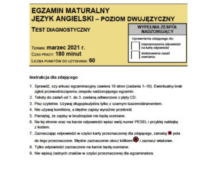 Matura próbna 2021: ANGIELSKI dwujęzyczny. ARKUSZE CKE i odpowiedzi