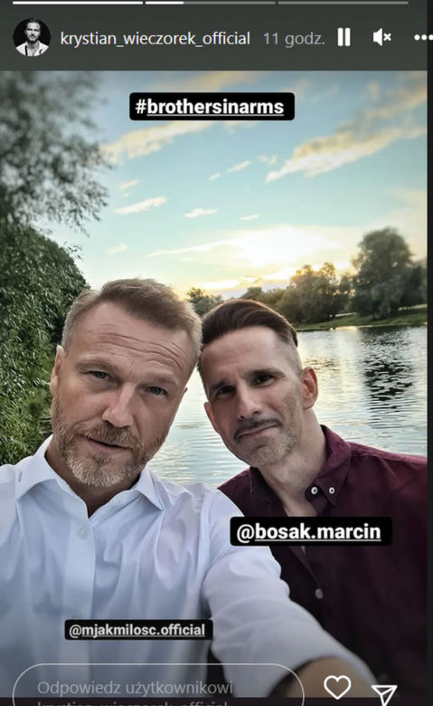 M jak miłość na planie. Andrzej Budzyński (Krystian Wieczorek), Kamil (Marcin Bosak)