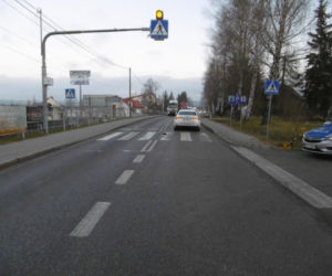 Wypadek na przejściu dla pieszych w Tuchowie