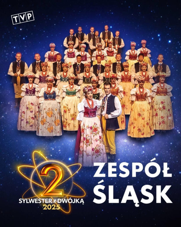 Zespół ŚLĄSK gwiazdą Sylwestra z Dwójką TVP w Katowicach